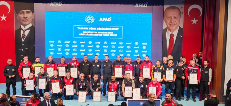 BAYRAK ekibi, AFAD tarafından akredite edildi