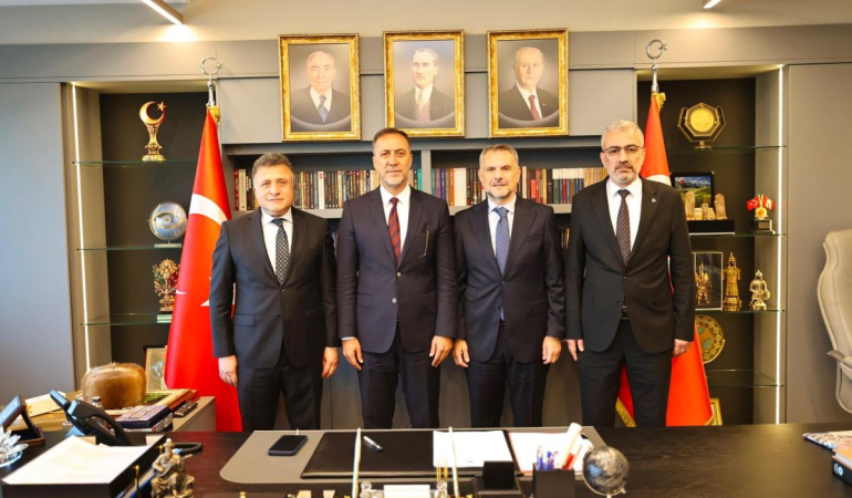 Cumhur İttifakı Bayrampaşa Heyetinden MHP İl Başkanı Volkan Yılmaz’a Tebrik Ziyareti