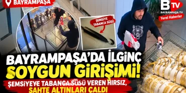 Bayrampaşa’da İlginç Soygun Girişimi: Şemsiyeye Tabanca Süsü Verdi